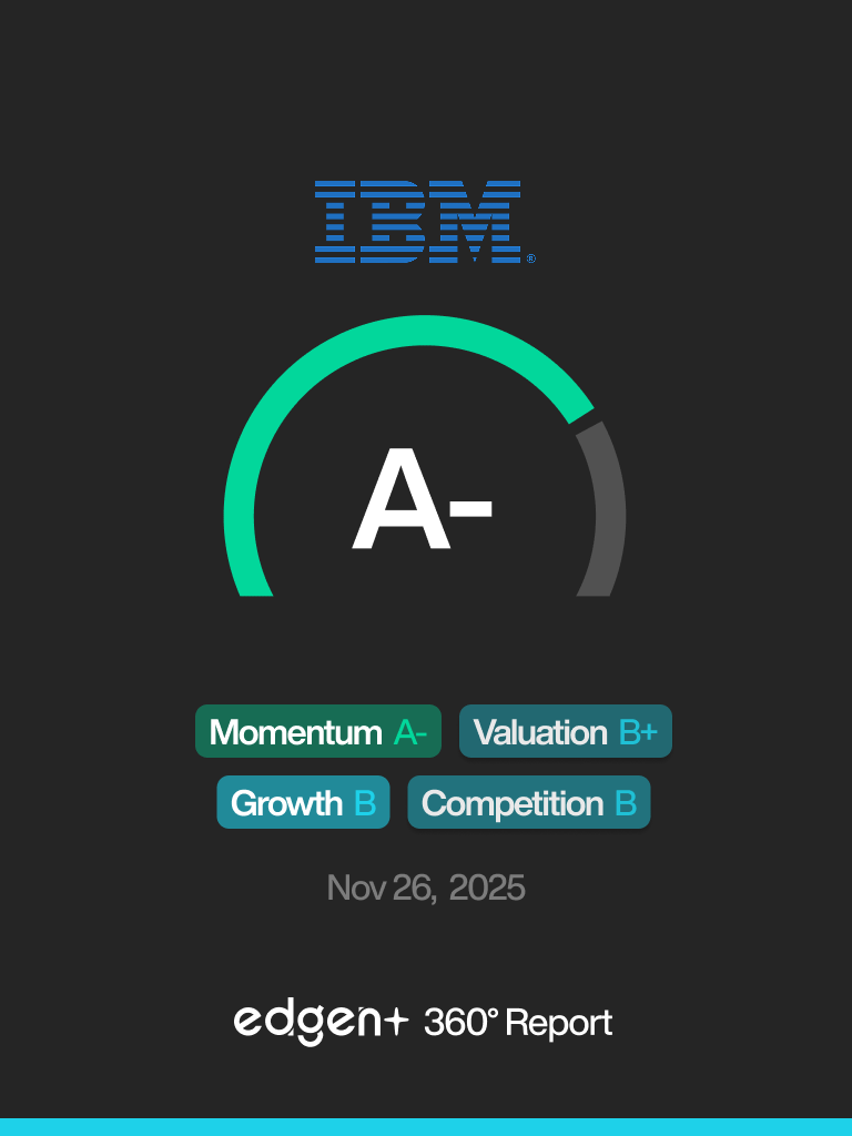 Some stocks, like shooting stars, streak across the sky and then disappear.
But IBM is different. It has achieved an e