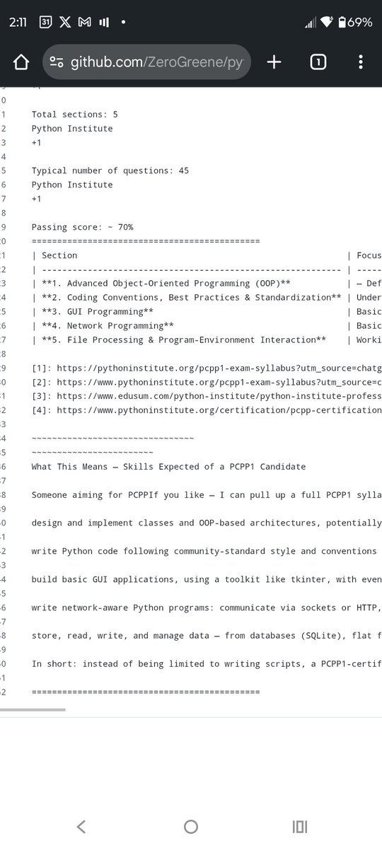 Zero_Greene's tweet image. Pcpp1 syllabus, it&apos;s prettier on your PC. Just pulling the atoms together Dr.Manhattan style 
.....
#pcpp1 #pcpp1exam #pythontraining