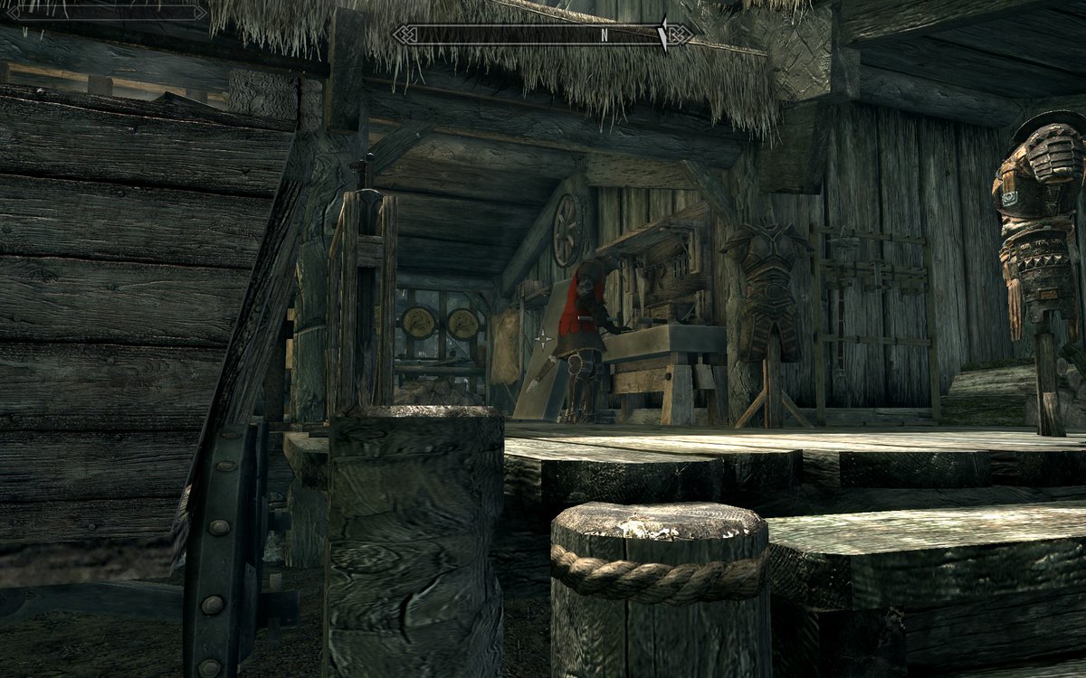 I16nihonnkoku's tweet image. スカイリムでおなじみの風景
#SKYRIMSE　#MOD