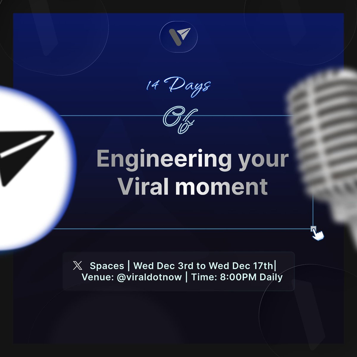 viraldotnow's tweet image. It’s going to be 14 days of unlocking virality —not just the hacks, but the real earning opportunities that come with going viral. 

If you’re ready to turn visibility into value, then you need to join our community of Viralists.

And we’re not just talking, we’re executing.