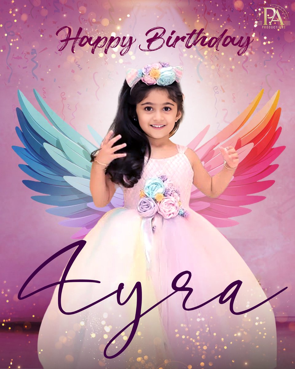 paproductionsin's tweet photo. ✨ Happy Birthday to the adorable princess "Ayra Yash" — may your day shine as bright as your smile! 💕🎉
#Ayra #AyraYash #PAProductions https://t.co/qMzFGEDrRH