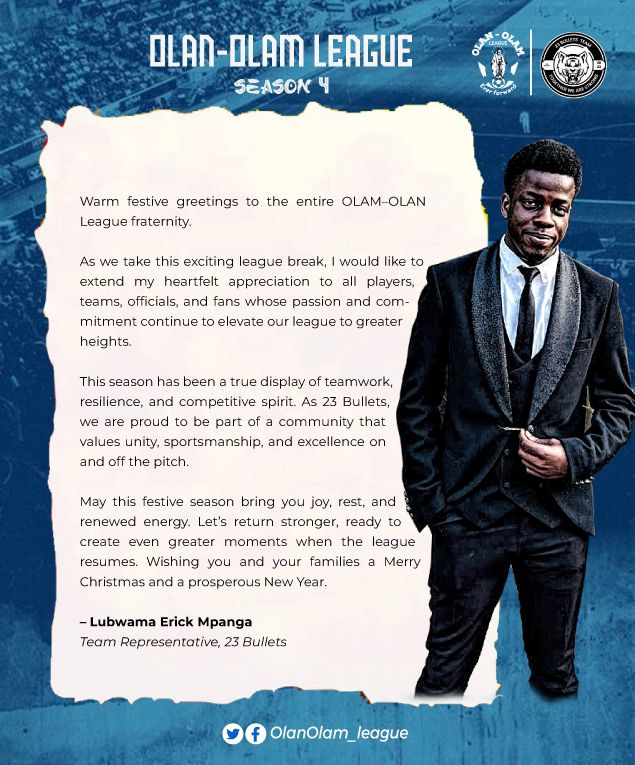 Proud of <a href="/23Bullets_FC/">🏁23BULLETS FC🥇🛡️</a> 🫶

A word from their Team  Representative as he highlights the value of the break and what it means for the team 

💬 “This season has truly showcased our teamwork …”

Eric Mpanga reflects on how far the season has come — full thoughts here ⤵️

#Season4