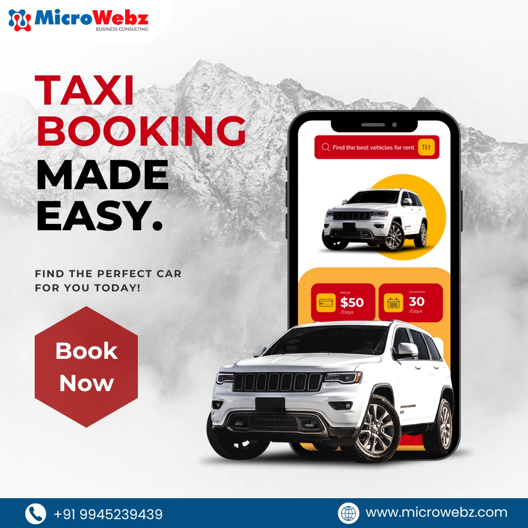 Microwebz_India's tweet image. Taxi Booking Mobile App Development !!!

Ready to get started.

For Call: 9945239439
Visit Us: microwebz.com

#microwebz #taxibooking #mobileappdevelopment #appdesign #AppDevelopment