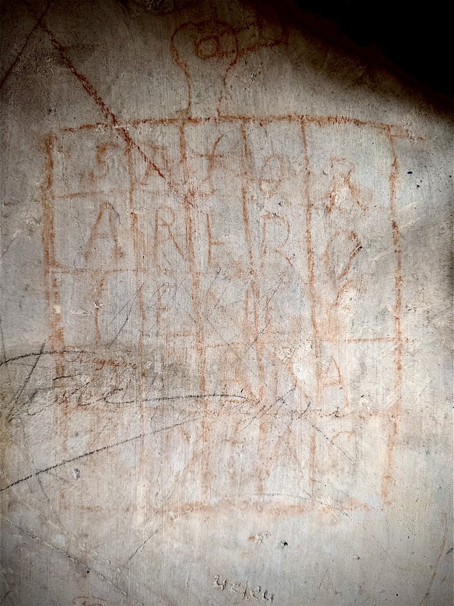 BrunoBaratti's tweet photo. SATOR AREPO OPERA ROTAS

This rare palindrome is found in Issogne Castle in the Aosta Valley. For Sator hunters, it's worth the trip! #sator #aostavalley #medieval #enigma https://t.co/almJanP7og