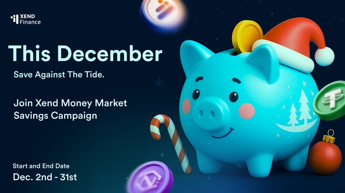 xendfinance's tweet image. This December, save when others spend — with Xend Finance Money Market.

Join the #SaveAgainstTheTide Campaign:

💰 Tier #1: Deposit ₦100M+, earn ₦500k bonus
💪 Tier #2: Deposit ₦10M+, earn ₦100k bonus
🤝 Tier #3: Deposit ₦1M+ share ₦500k pool
🔗 Referrals: Earn 2.5% of…
