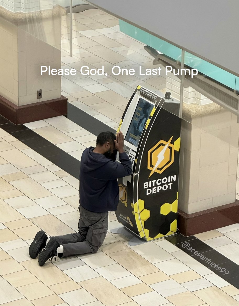 Please God, one last pump! I swear, i’ll sell everything, just let me exit at break-even

#crypto2025