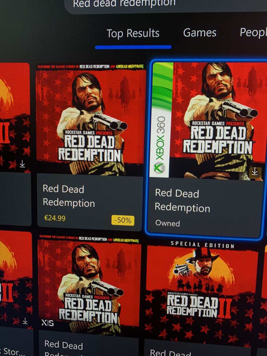 Noirx360's tweet photo. It’s been a full 12 hours since Red Dead Redemption relaunched and even though @RockstarGames said on their blog that owners of the digital backwards compatible version will be able to upgrade for free, the store prompts me to buy the game. 

Help? @XboxSupport @RockstarSupport https://t.co/7T3k8IvA4q