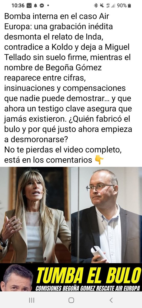 Yo sigo diciendo porque no investigan a las esposas y familias del PP y VOX a la vista está lo que está pasando.