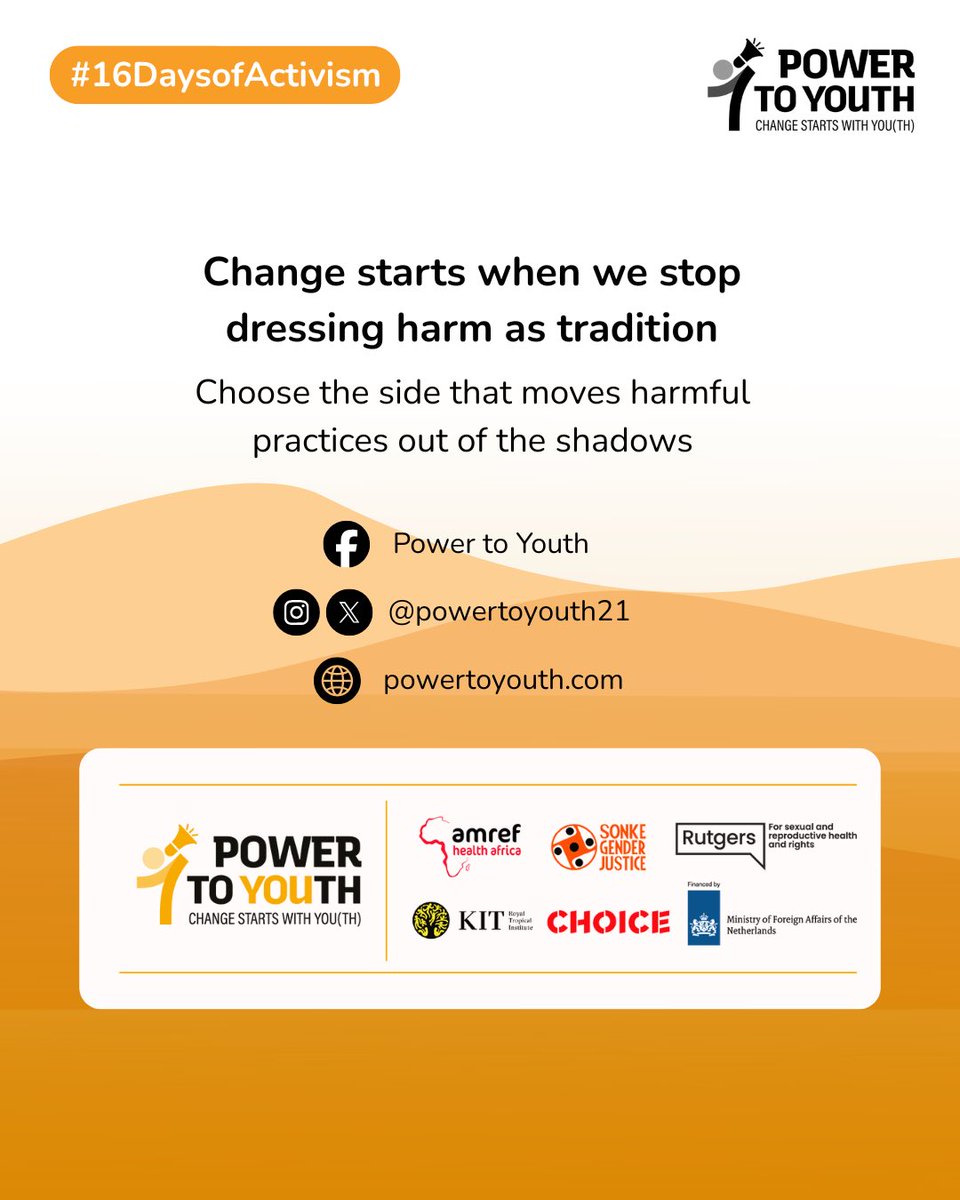 powertoyouth21's tweet image. We’re highlighting how youth leadership brings harmful norms into the light 🧡 Real protection starts when communities stop treating silence as culture. 
#16Days #UNiTE #ACTtoEndViolence #PowerinProtection