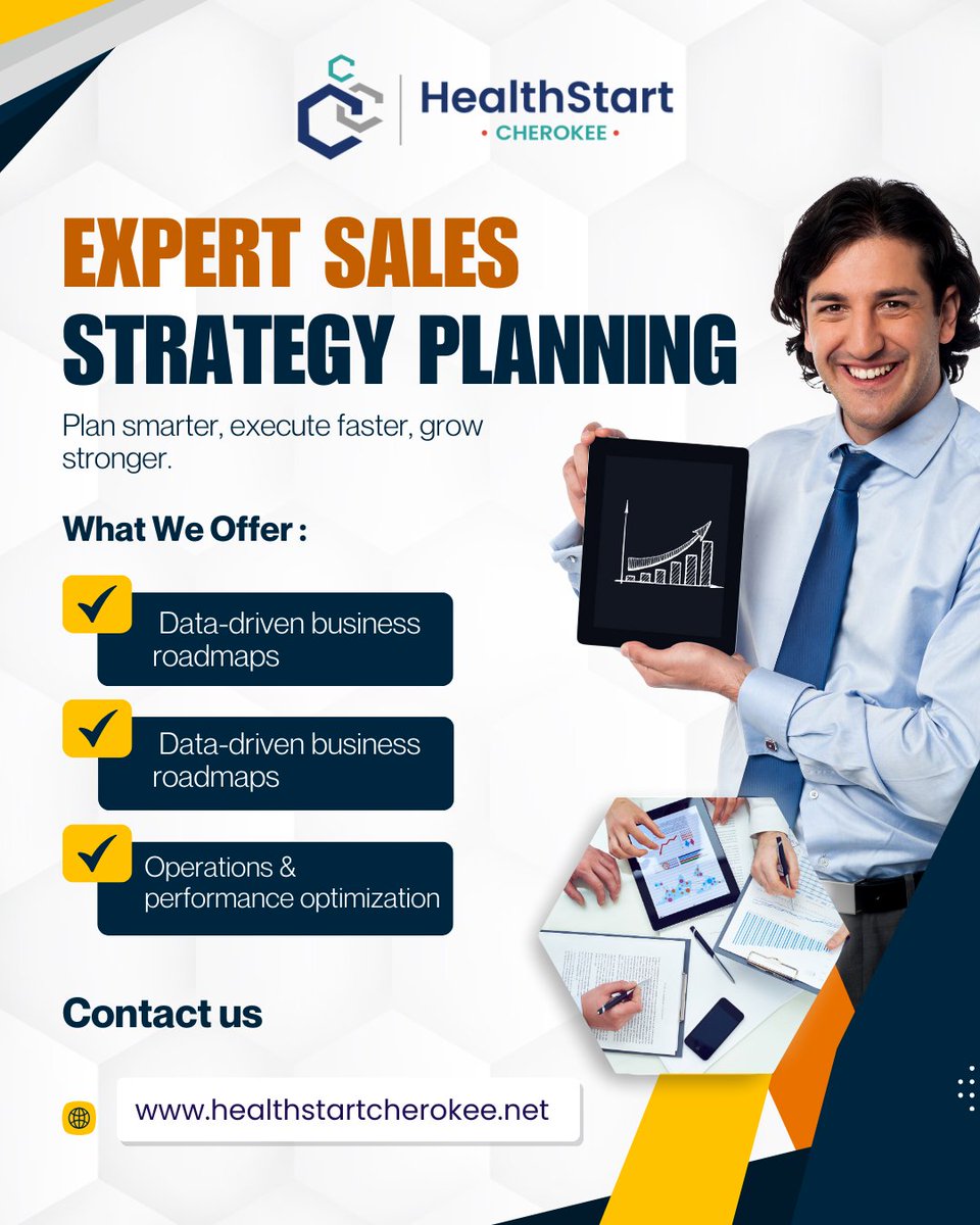 healthstart's tweet photo. Turn your sales targets into a clear, data-driven plan. 📊
Our Expert Sales Strategy Planning service helps you build business roadmaps, optimize operations, and focus on what really drives revenue.
👉 Visit: https://t.co/AdVWBfonGB https://t.co/XQNU18IJPn