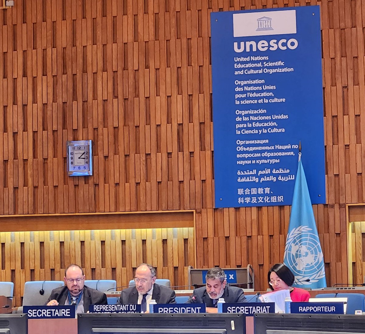 Libya_UNESCO's tweet photo. ليبيا تتحصل على رئاسة مجلس ومكتب اللجنة الدولية الحكومية لبرنامج المعلومات للجميع (IFAP ) حيث انتخب المندوب الدائم لدولة ليبيا لدى اليونسكو د.صالح العقاب عبدالله لرئاسة المجلس والمكتب للفترة 2025-2027 م. https://t.co/mOk6J5zG6K