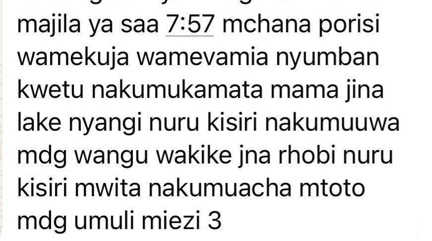 ‼️🚨POLICE HAVE KILLED A YOUNG MOTHER ‼️
Police in #Tanzania continue with extrajudicial killing and yesterday in Keisangora, Nyamwaga, Tarime distirct, <a href="/tanpol/">Police Force TZ</a> went to harass a woman who was selling local brew! Her daughter who had just given birth tried to defend her mother and