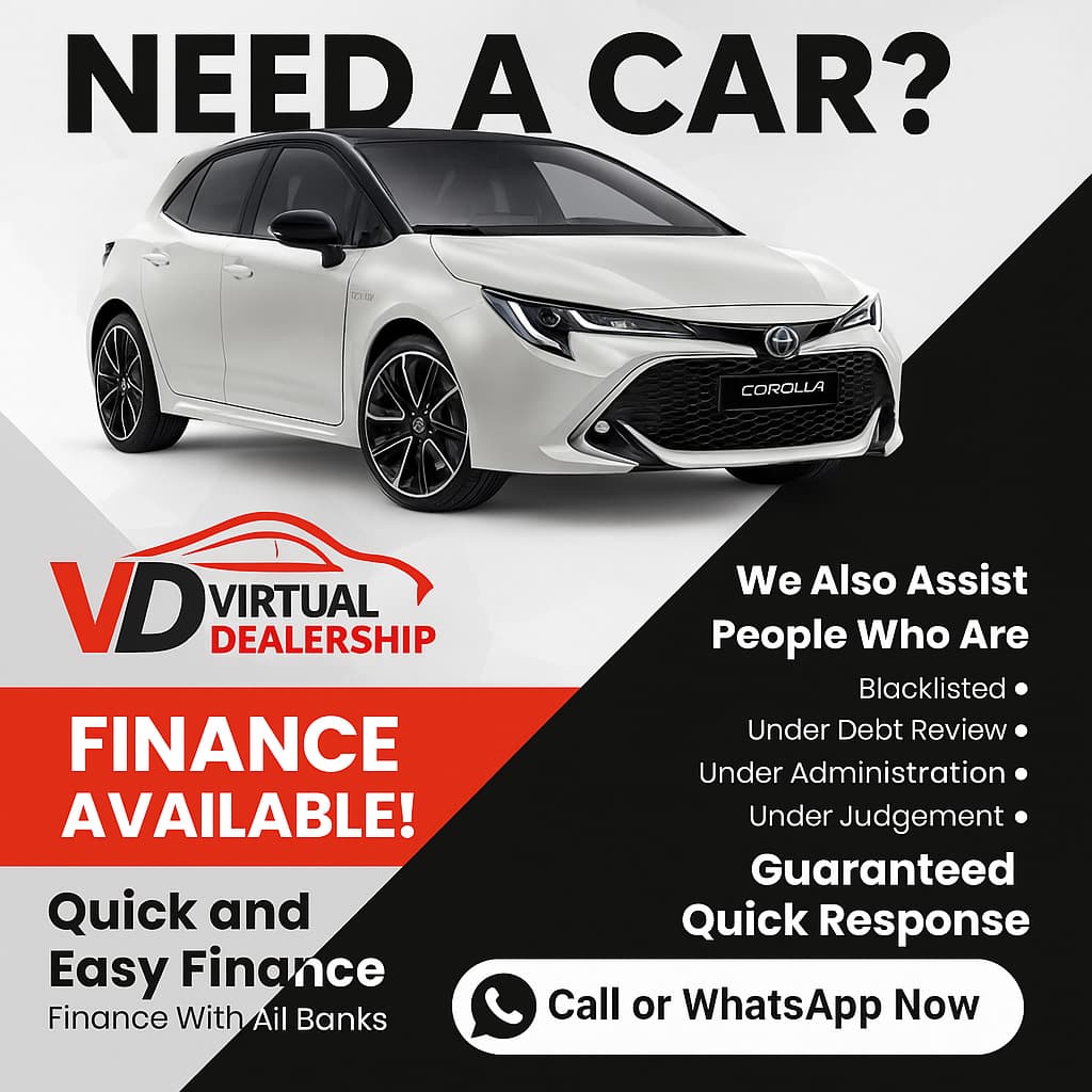 virtual40423's tweet image. We are at your service the very first VIRTUAL DEALERSHIP in South Africa struggling with getting a better deal on your car contact us virtualdealership.co.za leads@virtualdealership.co.za 
0733097087 #virtualdealership #EasyFinancing #virtualassistant #carfinance