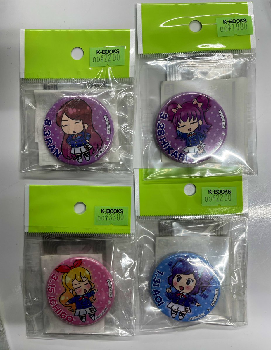入荷情報】 アイカツ！ バースデーアイドル缶バッジ まとめて入荷しま