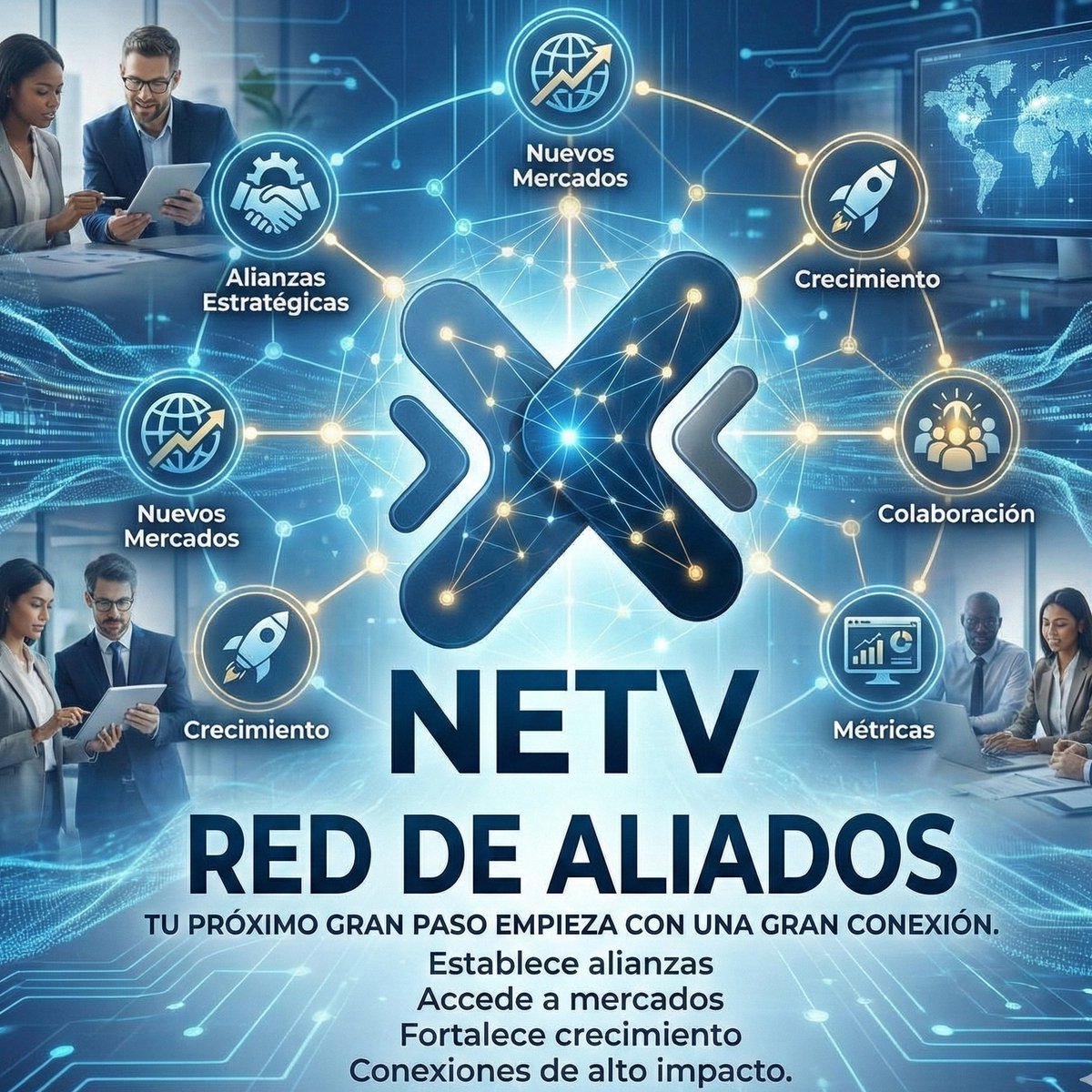 fcovaratrujillo's tweet image. El crecimiento exponencial no se logra solo. Requiere de las alianzas correctas. 🚀

Con la nueva Red de Aliados de NETV, el socio estratégico, el inversionista o el nuevo mercado que buscas está a un solo clic de distancia en nuestro ecosistema digital.

Conecta…