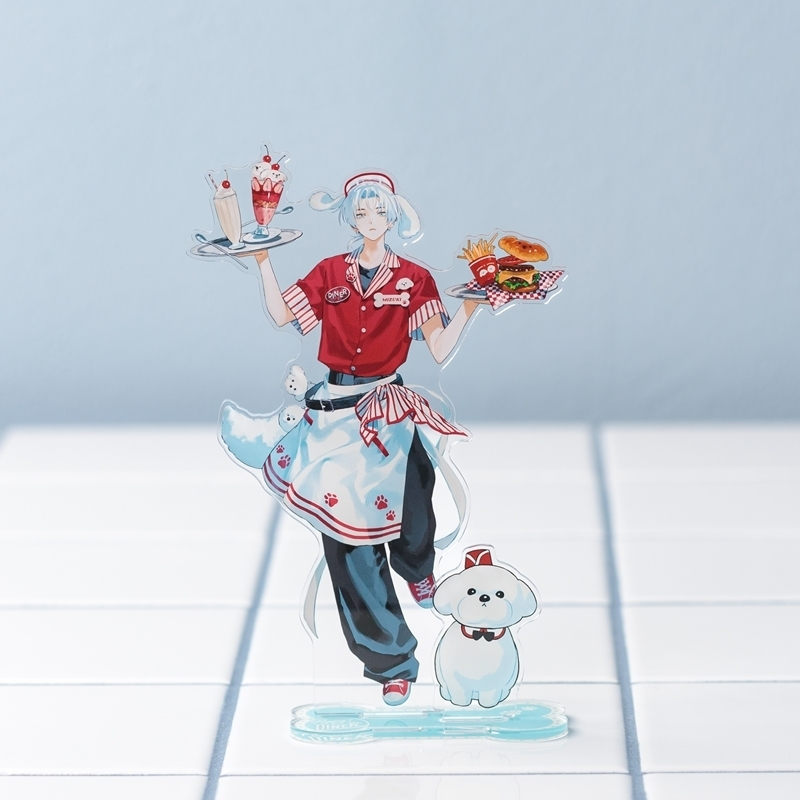 アニメ H2O 抽選 音羽 直筆サイン イラスト　砌煉炭 堀江瞬さん出演『列強戦線』ボイスPV公開記念！直筆サイン入り色紙