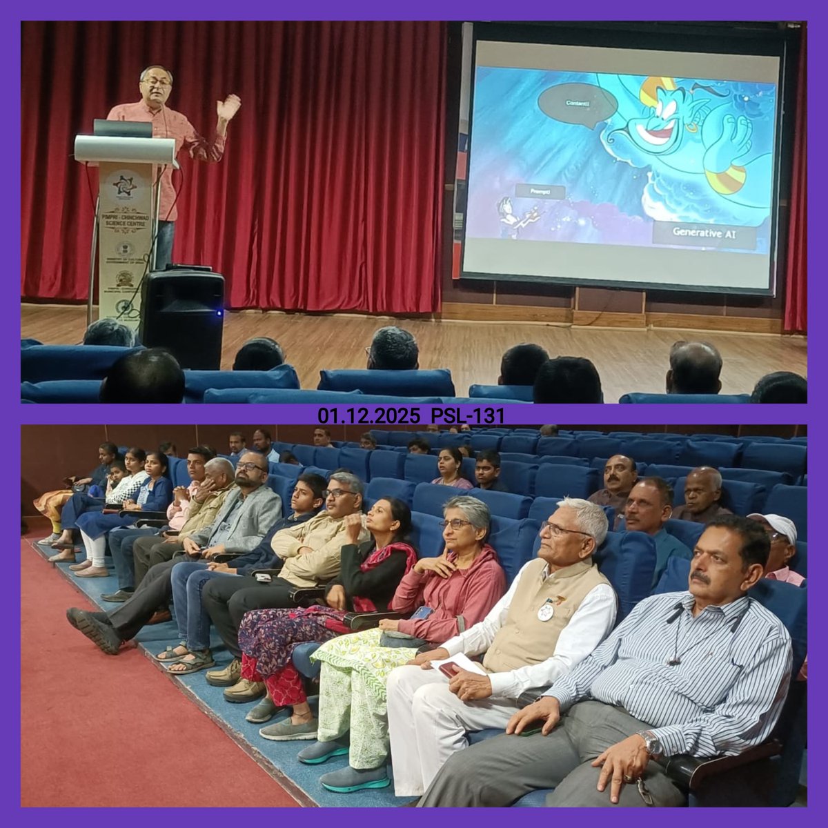 PC_SciencePark's tweet image. PC. Science Park successfully conducted the 131𝒔𝒕 𝑷𝒐𝒑𝒖𝒍𝒂𝒓 𝑺𝒄𝒊𝒆𝒏𝒄𝒆 𝑳𝒆𝒄𝒕𝒖𝒓𝒆 𝑺𝒆𝒓𝒊𝒆𝒔, featuring an insightful session by 𝑴𝒓. 𝑷𝒓𝒂𝒔𝒂𝒅 𝑺𝒉𝒊𝒓𝒈𝒂𝒗𝒌𝒂𝒓 on the topic “𝑾𝒉𝒂𝒕 𝑬𝒙𝒂𝒄𝒕𝒍𝒚 𝑰𝒔 𝑨𝑰?”.

#pcmc #pmc #pcmcnews #ScienceForAll  #AI