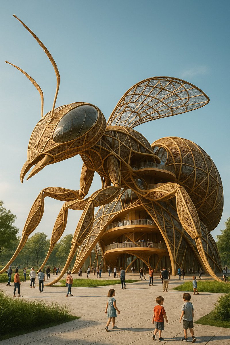 Fincfuel's tweet image. 🐜 Insect Protein Architecture
Scientists are experimenting with chitin &amp;amp; silk from insects to build strong, biodegradable materials. Imagine skyscrapers made from crickets instead of concrete — bizarre, futuristic &amp;amp; sustainable.
#InsectProteinArchitecture #EcoArchitecture