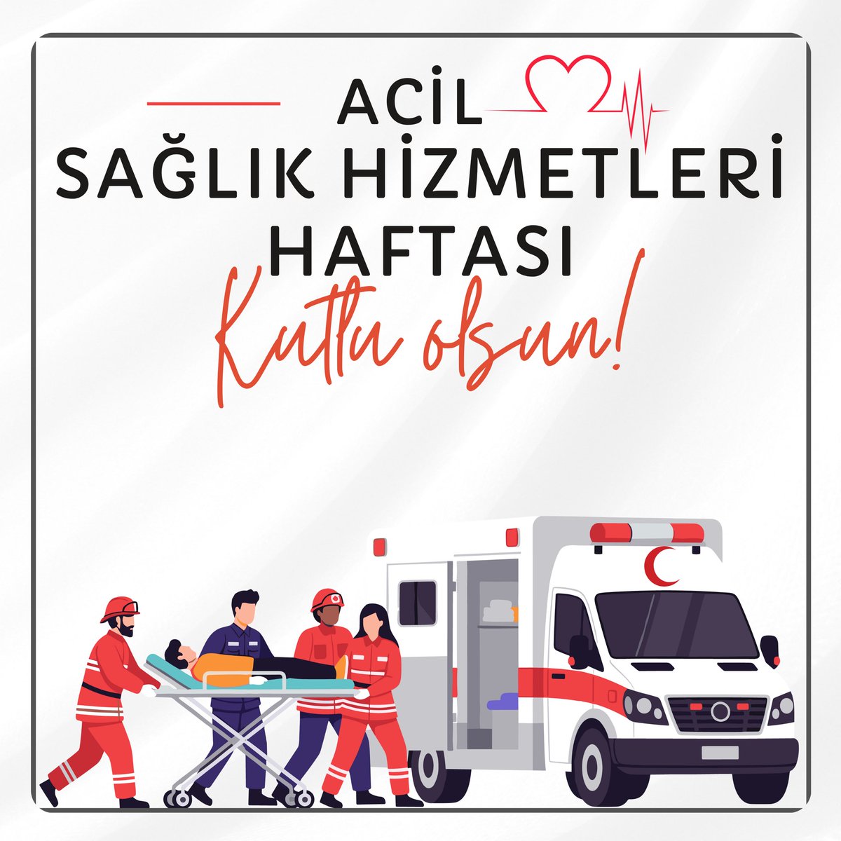 Saniyelerle yarışarak hayat kurtaran 112 ekiplerimiz; afetlerden kazalara, en kritik anlardan en ücra noktalara kadar zaman mekan fark etmeksizin 7 gün 24 saat milletimizin yanında.

Görevini büyük bir özveri ve cesaret ile yerine getiren tüm Acil Sağlık Hizmetleri