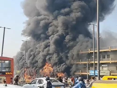 Several shops gutted in fire at commercial complex in Ahmedabad