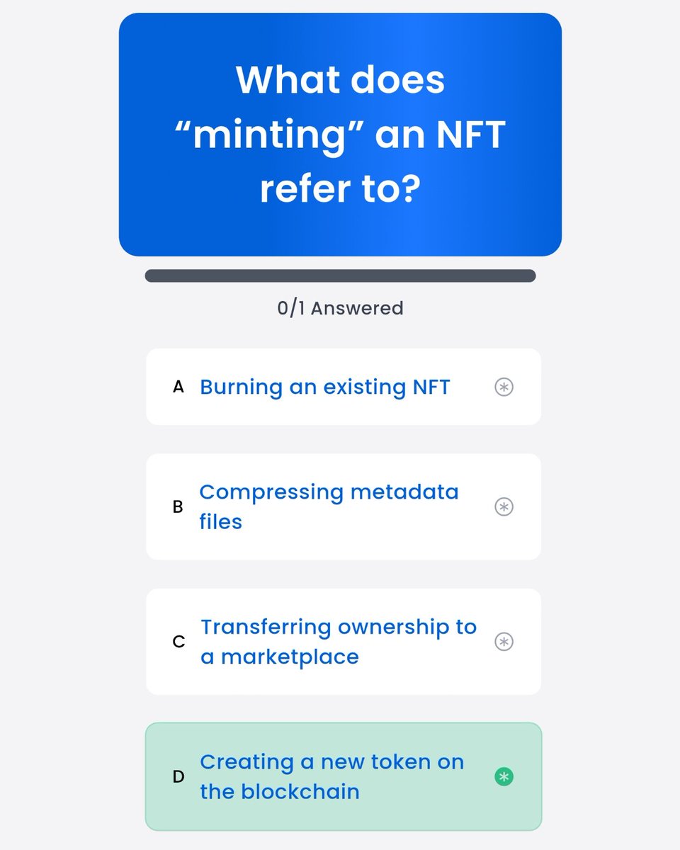 CryptoBetula's tweet image. 🔮 Syntax Minting Stage!

🗓️ Tuesday, 02.12.2025.
🎨 An artist presses the button. A new NFT is born, minted into existence.
📌 Spot D to describe minting as creating a new token! 🪙✨

#SyntaxVerse #NFTMinting #BlockchainCreation #OnChainProgress #LearnAndEarn #Web3Finance
