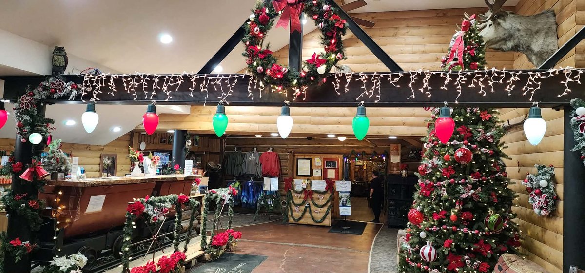 ChenaOnsen's tweet photo. 今日から12月！

チナ温泉リゾートもクリスマス仕様です🎄

#アラスカ　#チナ温泉リゾート　#クリスマス　#12月　#師走　#デコレーション https://t.co/FEvuBAQE1D