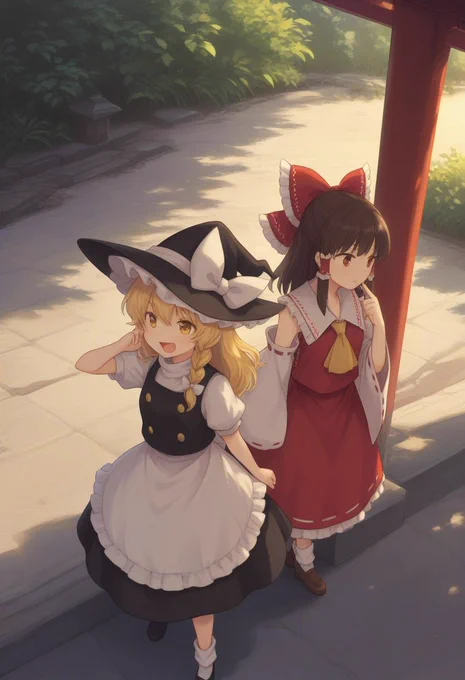 魔理沙と霊夢