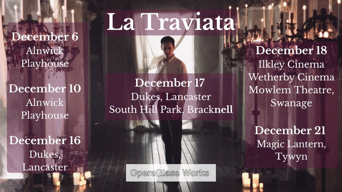 OperaglassWorks's tweet image. A breathtaking cinematic reimagining of Verdi’s La Traviata is coming to cinemas across the UK this month!

Whether you’re new to opera or already love it, this is an experience you’ll never forget.