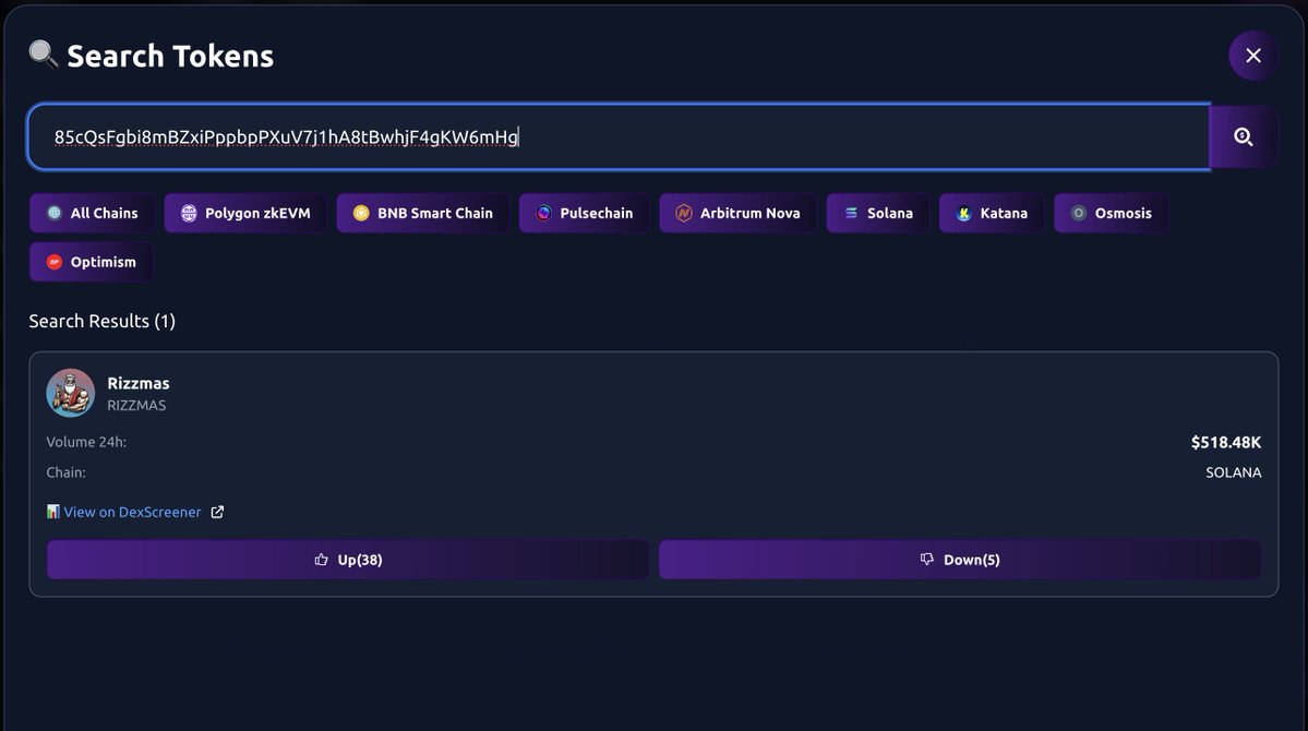 NEW LISTING

$RIZZMAS (<a href="/rizzmascto/">$Rizzmas</a>) is now listed on Votix!

🔗 85cQsFgbi8mBZxiPppbpPXuV7j1hA8tBwhjF4gKW6mHg

The rizz bells are ringing - $RIZZMAS is dancing its way up the trending board with holiday vibes.

👉 Vote Now at votix.fun