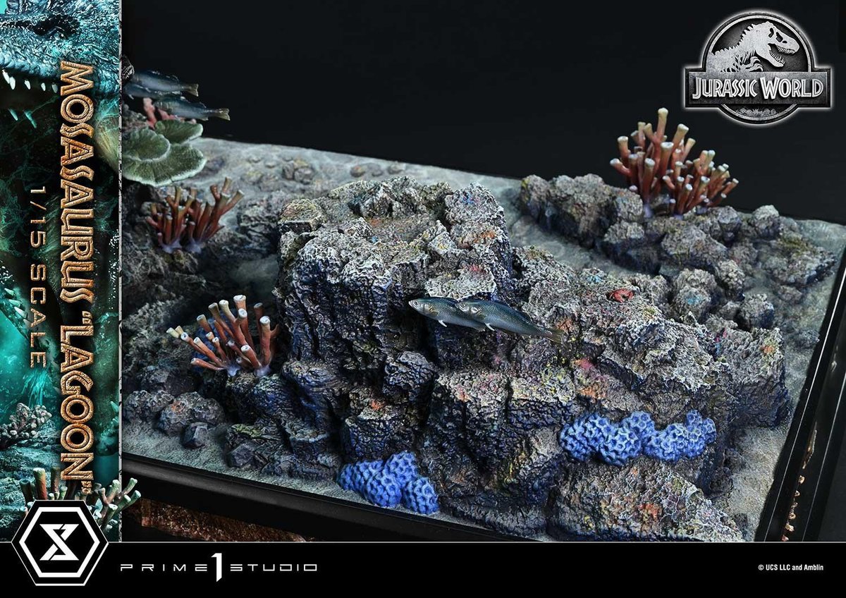 1/15スケールで全幅98センチ、とんでもサイズ。
mamegyorai.jp/item/?id=10051…
プライム1スタジオのレガシーミュージアムコレクションから、『ジュラシック・ワールド』のモササウルスが立体化です！映画本編やキービジュアルからイメージされた、獲物を追い詰める姿を採用！水面エフェクトも匠な表現に！
