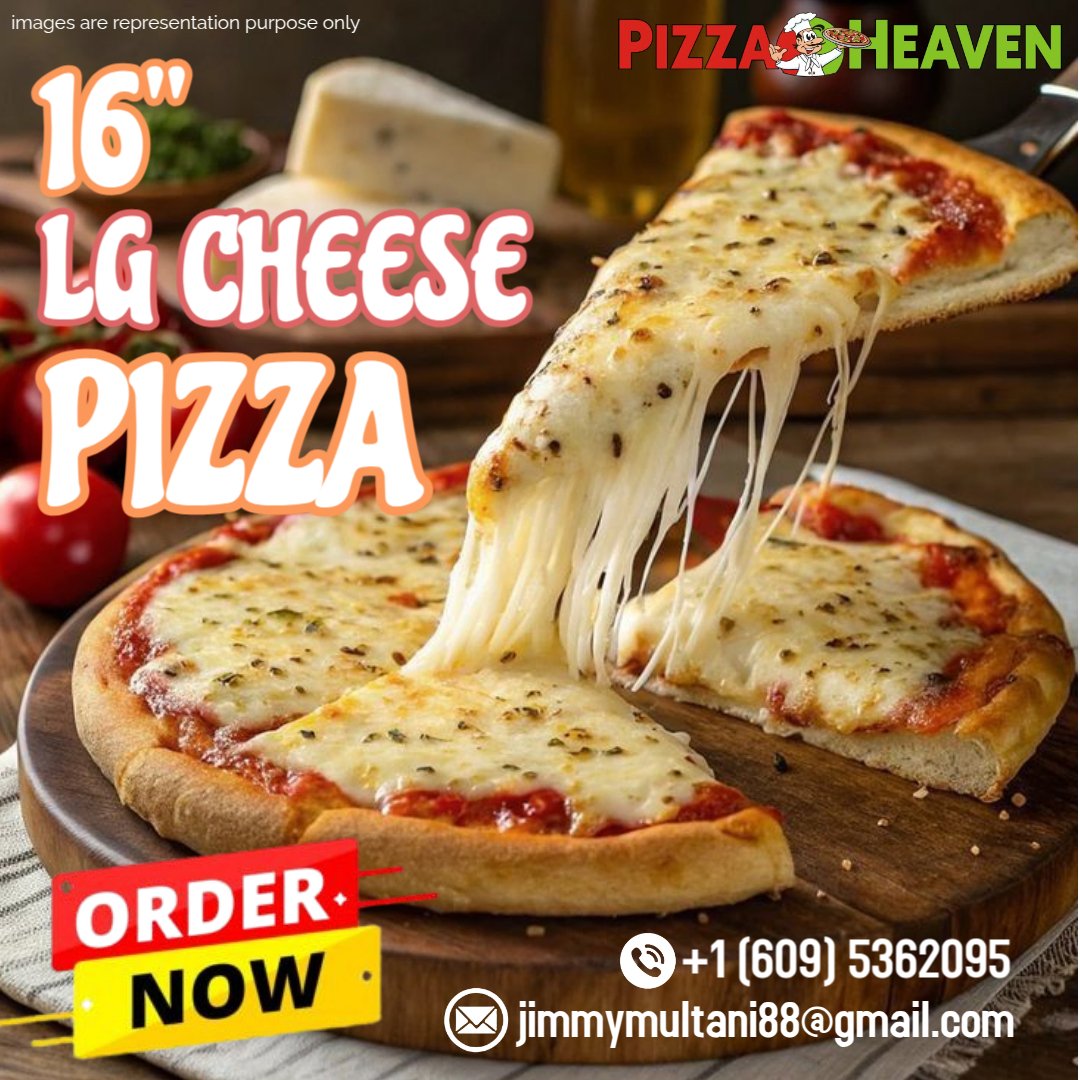 PizzaheavenMy's tweet photo. 👉Savor the Rich Melt of a 16" Large Cheese Pizza crafted with creamy mozzarella layered on a perfectly baked crust delivering delicious comfort in every bite and ideal for sharing with friends!
#CheesePizza #FreshBite #FoodLovers #PizzaTime
👉Website: https://t.co/5axSZuHel7 https://t.co/Q7GHgr4HgR