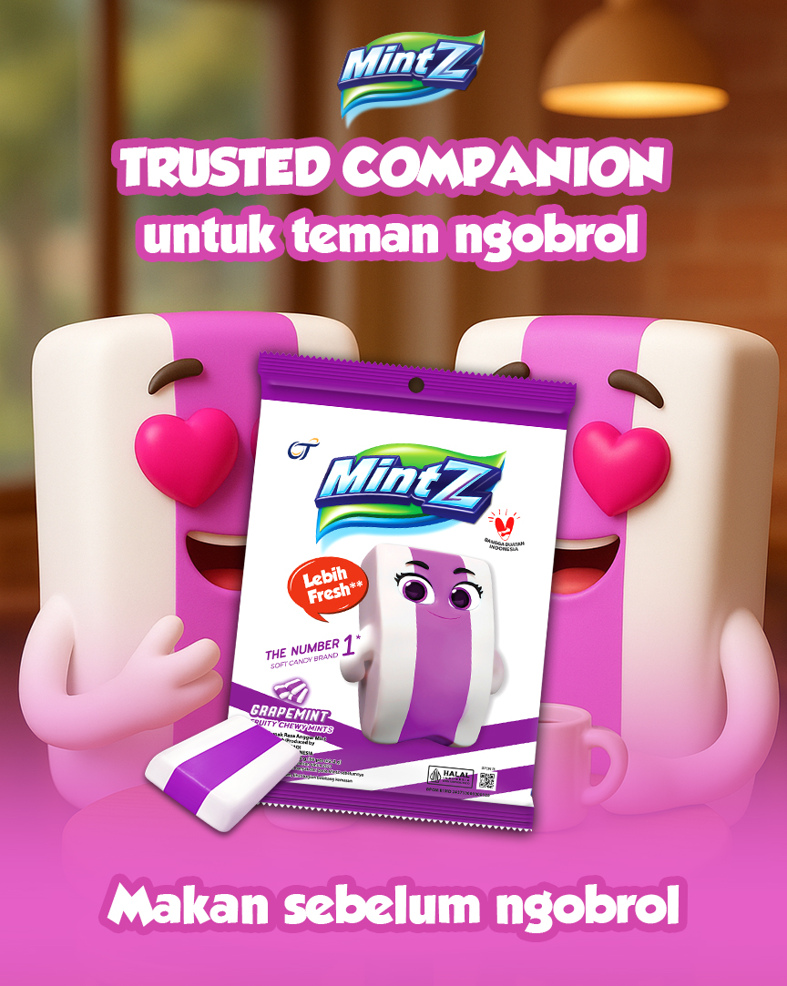 MintZ's tweet image. Mintz, teman setia yang selalu hadir beri kesegaran di setiap langkahmu 💜

 #MintZ #SenyumintZ #PermenMintZ #ChewynyNagihTerus