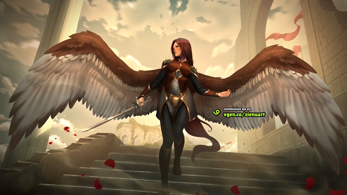 zienuart's tweet image. Splash art commission