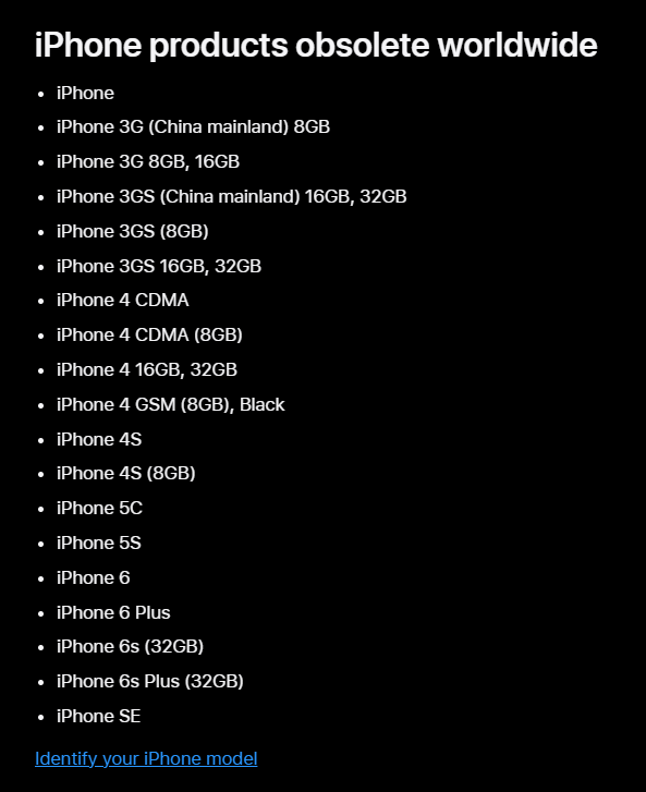 TechKard's tweet image. The original iPhone SE is now officially labeled as "obsolete" by Apple, meaning it's no longer eligible for repairs or service at Apple Stores or authorized providers.

Released in 2016

#Apple #iPhoneSE