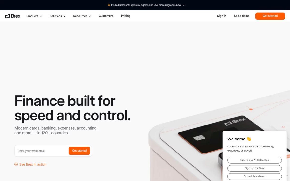 💻 Featured Site: Brex

Solid visuals. Clear messaging. Effortless style.

by <a href="/brexHQ/">Brex</a>

🎯 Explore more → designmunk.com/brex/
