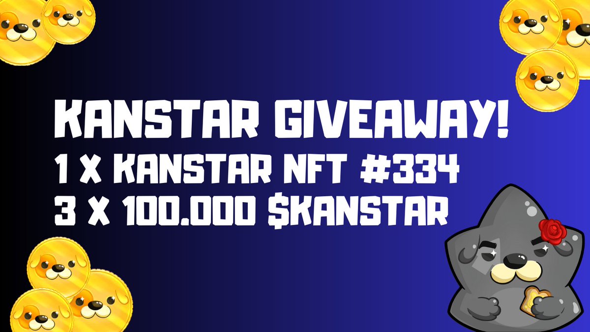 winnly_app's tweet image. NEW GIVEAWAY! 🚨

This one is for the amazing @KanstarWorld community! You can win a @KanstarWorld NFT #334 + $KANSTAR tokens!

@winnly_app is a new gaming platform where you play fast skill-based mini games against friends &amp;amp; players worldwide. Earn Coins → Win real rewards!…