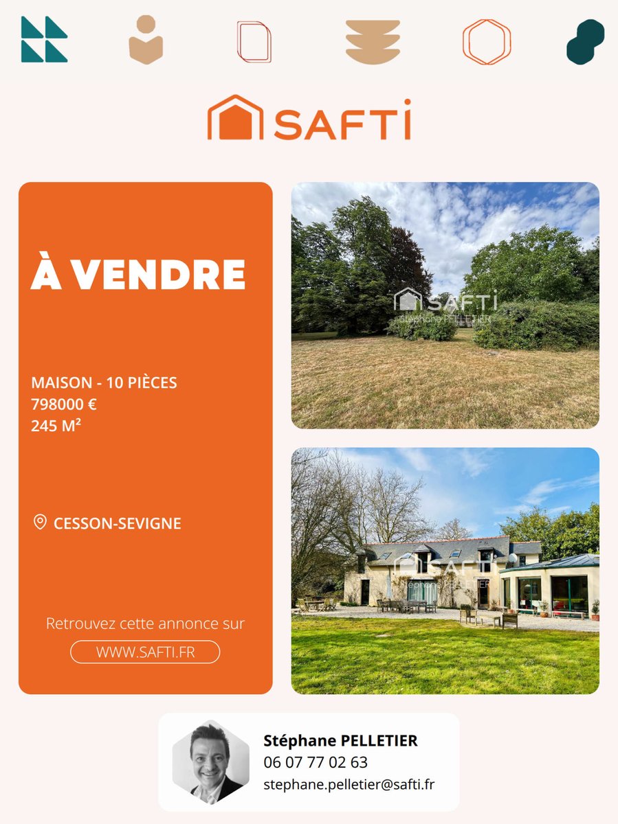 PELLETIER35's tweet photo. ✨ Nouveau | À vendre | CESSON-SEVIGNE 📍

Située à Cesson-Sévigné, cette propriété offre un cadre de vie privilégié. Nichée dans un quartier calme et résidentiel, elle bénéficie de la tranquillité tout en étant proche des commodités telles que (...) https://t.co/5ohsMnhrZT
