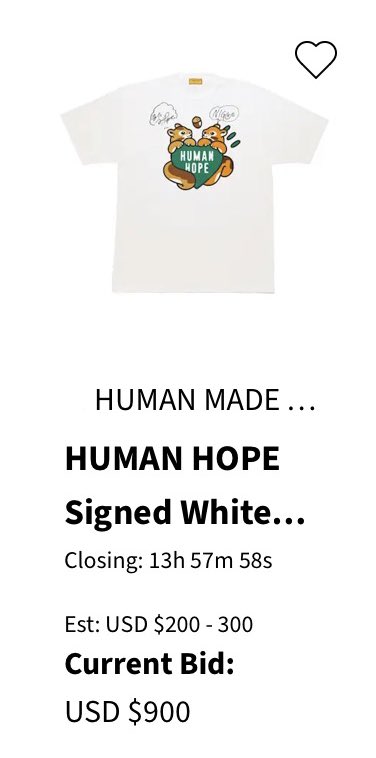 HUMAN HOPE GRAPHIC T-SHIRT WHITE HUMAN HOPE GRAPHIC T-SHIRT WHITE