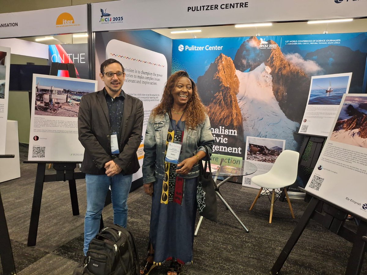 WCSJ 25 à Pretoria : du 1 au 5 décembre 2025
Visitez le stand de Pulitzer Center pour plus d'info sur les opportunités et apprendre sur notre organisation.