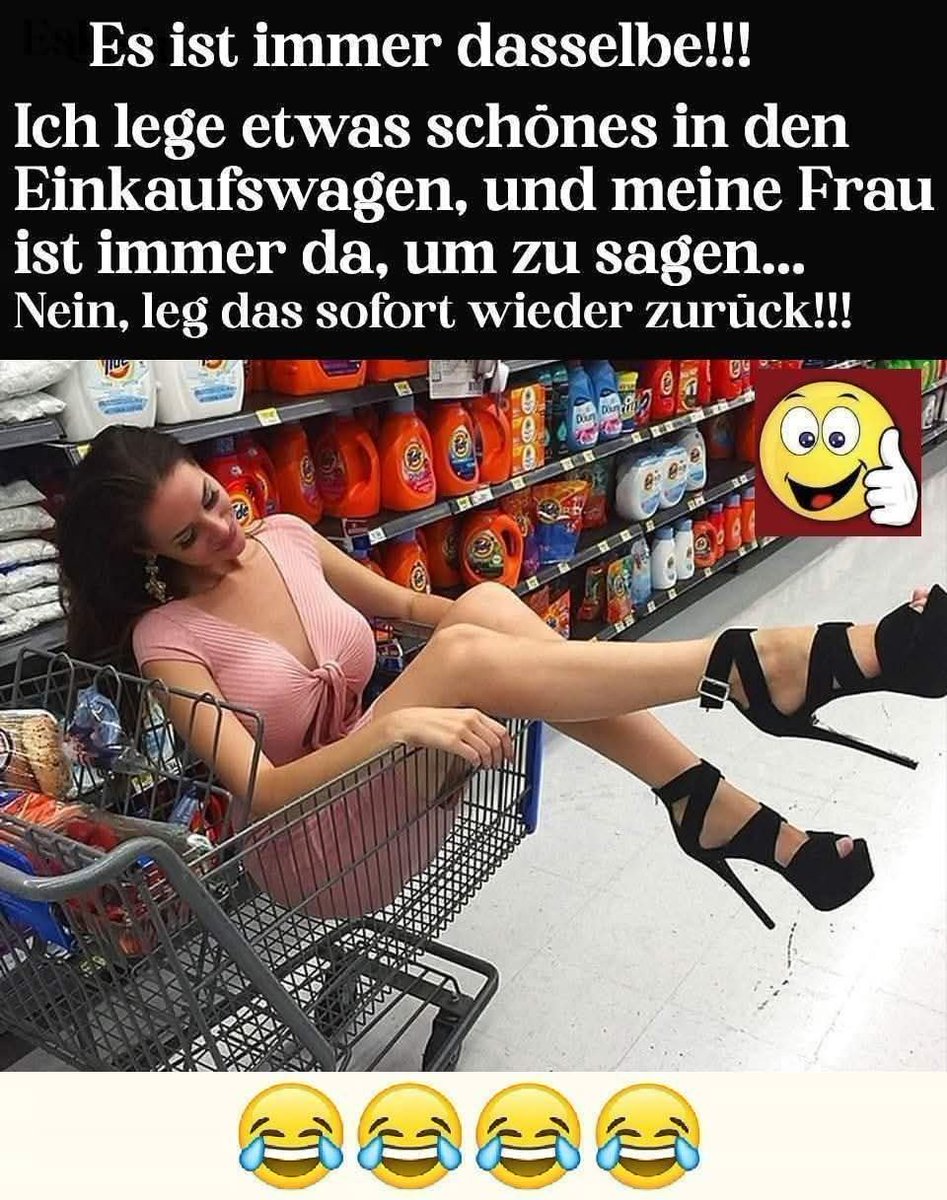 Kurzer Reminder an alle Männer die heute einkaufen müssen