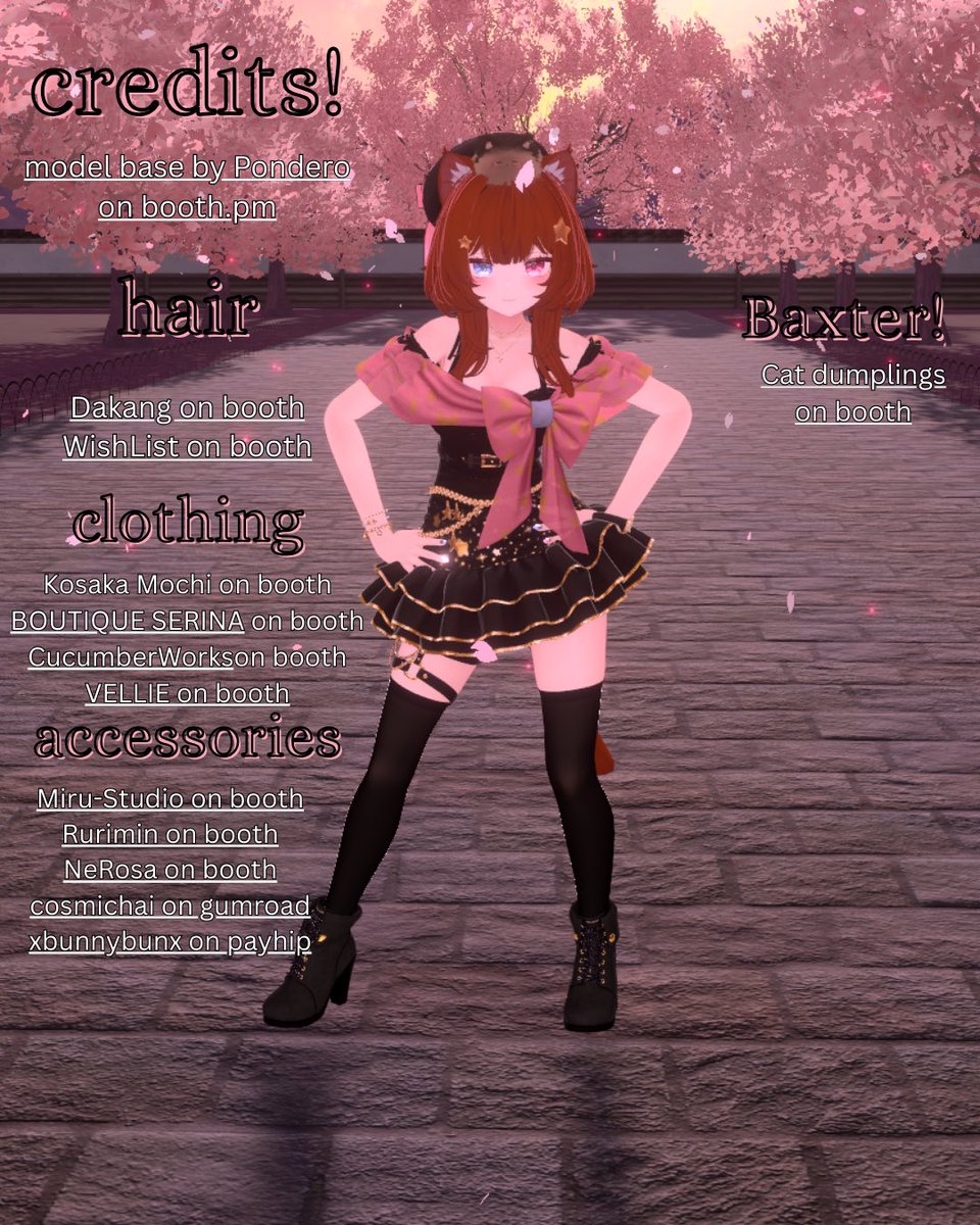 AnythiaRose's tweet image. The credits for my new 3D model!