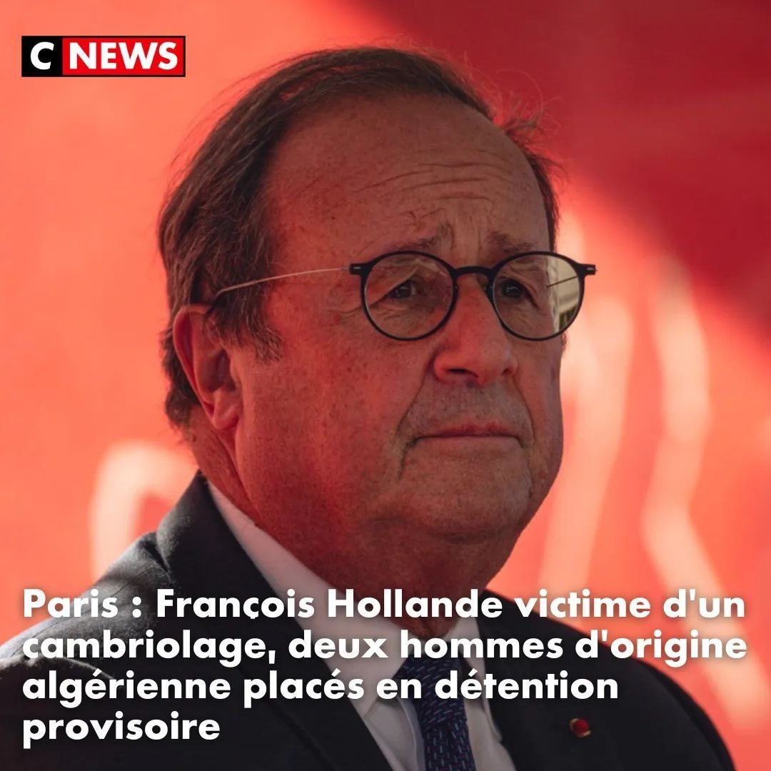 🚨🇫🇷Urgent | Insécurité en #France 🇫🇷 : l’ancien président François Hollande victime d’un cambriolage.