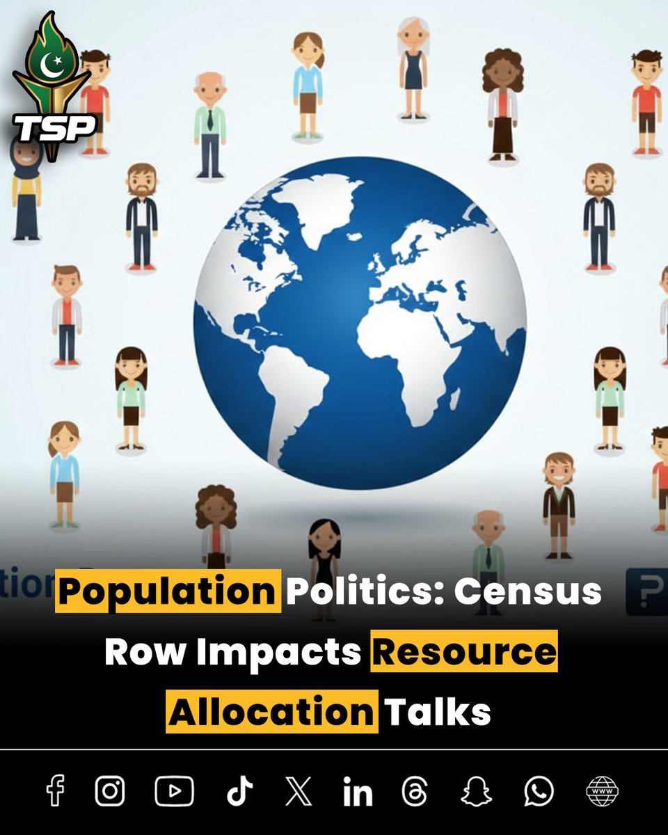 TrueSpiritOfPak's tweet image. Population Politics: Census Row Impacts Resource Allocation Talks

#PakistanCensus #ResourceAllocation #NFCaward #KarachiPopulation #FiscalEqualisation #PopulationPolitics #ConstitutionalReform #SocioeconomicDevelopment