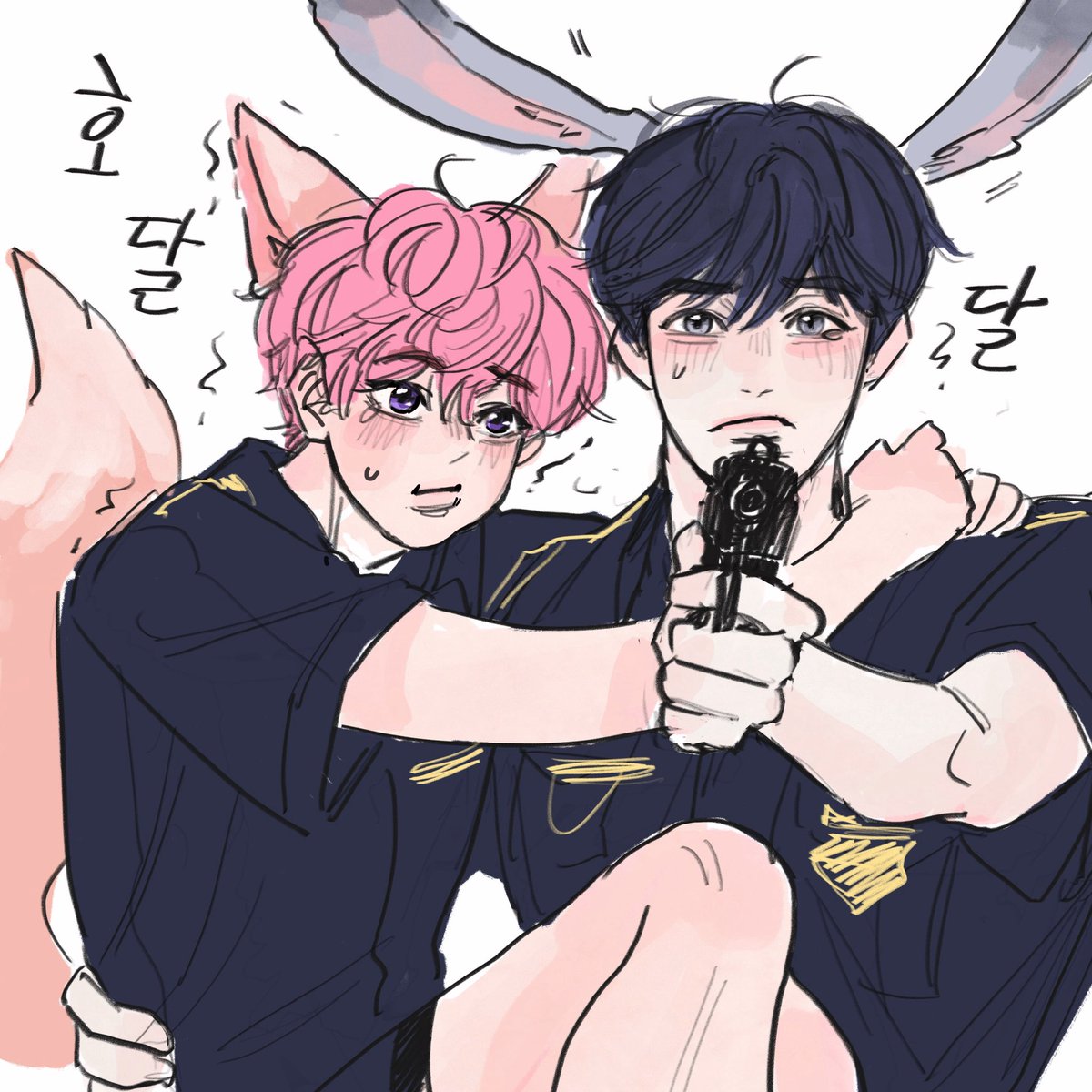 돌핑 낛 22
그리다가 정돈이 안되서 버리기..🥲