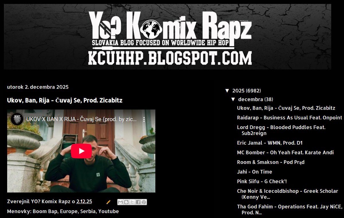 New Video
Ukov, Ban, Rija - Čuvaj Se, Prod. Zicabitz kcuhhp.blogspot.com/2025/12/ukov-b…