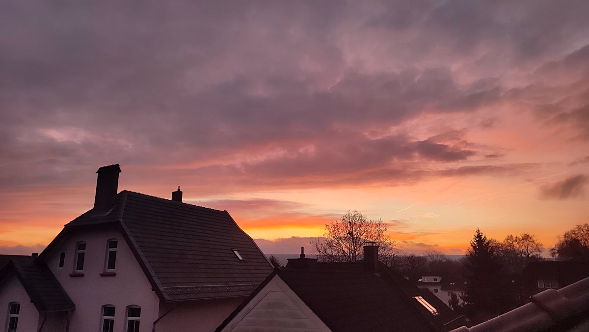 einen schönen guten Morgen ihr lieben Leute... ✌️🤗☕🥐

bitte passt auf euch auf und achtet besonders auf andere 💖✨

7:48 Uhr heute morgen, so eine schöne Morgenröte hab ich schon lange nicht mehr gesehen...

🌄🐓☀️