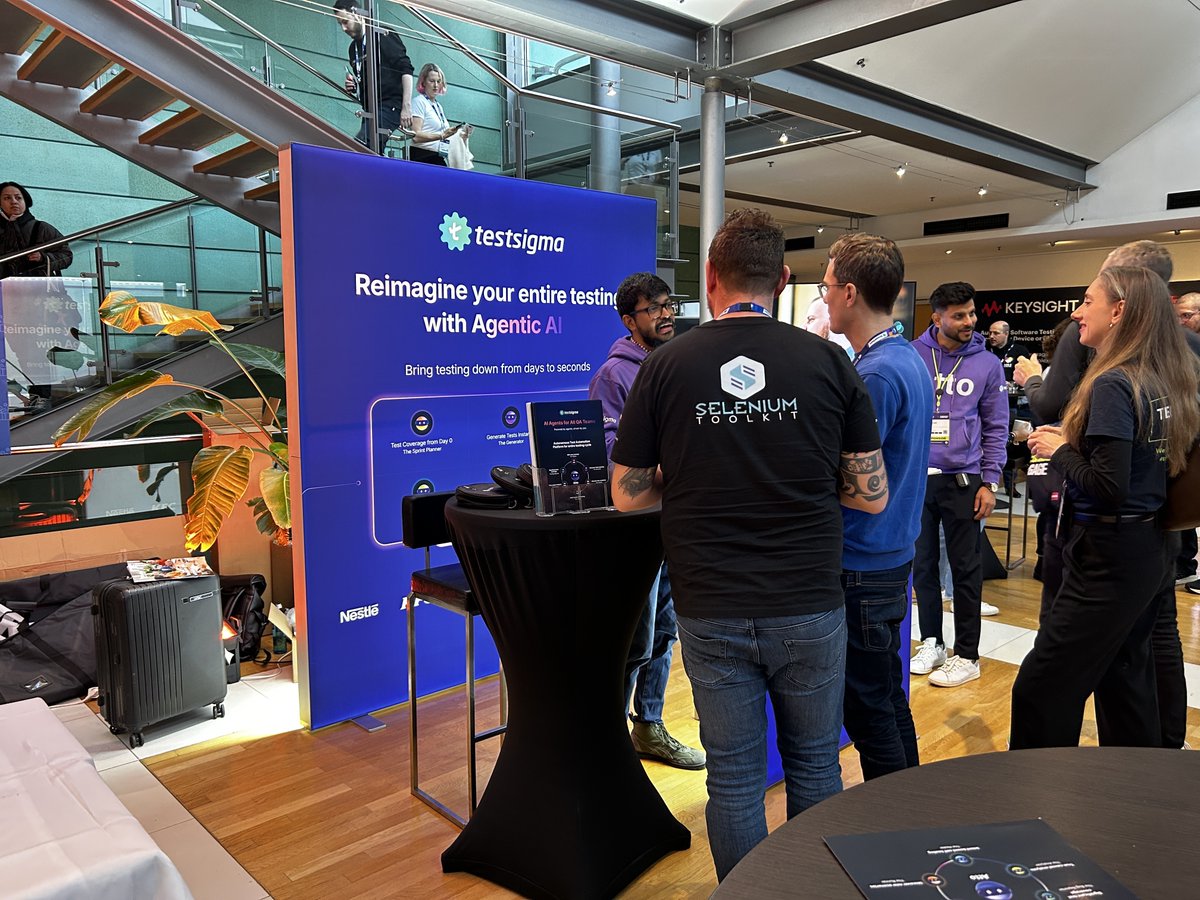 testsigmainc's tweet image. Agile Testing Days Germany was a wrap! What an incredible experience it was! 🇩🇪✨ A big thank you to everyone who stopped by, shared ideas, and explored what’s next in AI-powered test automation. 🚀
Until next time!
#AgileTestingDays #AutomationTesting #AITesting #Testsigma