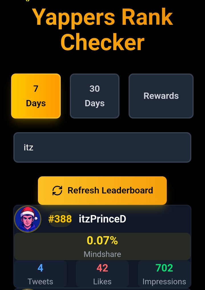 itzPrinceD's tweet image. I am @GOATRollup aligned 

invisible on 30d lb 
388 on 7d lb 

GOAT gives you a rollup where every state, every proof, and every transaction is anchored directly to Bitcoin.

What do your stats look like?🥹

Let&apos;s make it a trend

stay bullish on @xmaquina