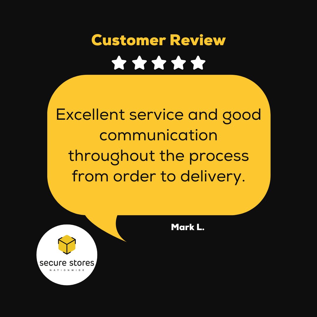 Thank you to our great customers for the kind words. 😊

If you are also interested in great customer service, don't hesitate to get in touch with us: securestores.co.uk

#SecureStores #GreatCustomerReview #ShippingContainers