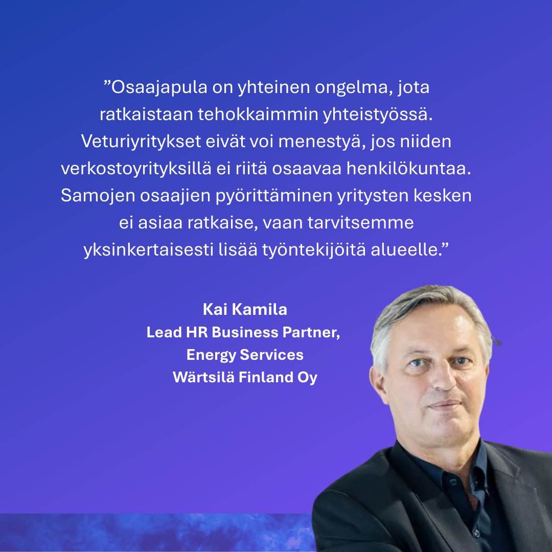 Yhteistyömalli sai alkunsa Vaasan seudulta, jossa on tarve varmistaa osaajien riittävyys niin alueen veturiyrityksille kuin näiden verkostoyrityksille.

Monet Vaasan seudun energiaklusterin teollisuus- ja   teknologiayritykset ovat kärsineet jatkuvasta työvoimapulasta. Vaikka